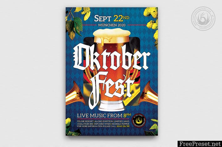 Oktoberfest Flyer Template V13 ZVHLYG - PSD
