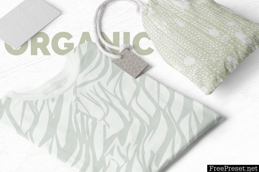 Organic Patterns - 2 color palettes - AI, EPS, JPG, PNG