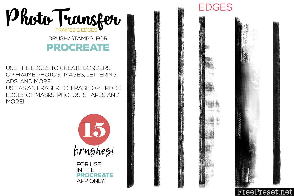 Procreate Photo Transfer Brushes 3237581