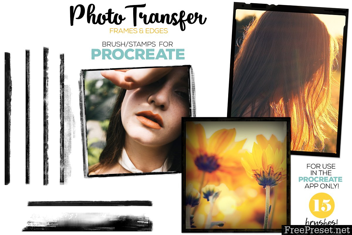 Procreate Photo Transfer Brushes 3237581