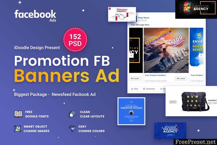 Promotion Facebook Ads - 152 PSD - UZBJVF