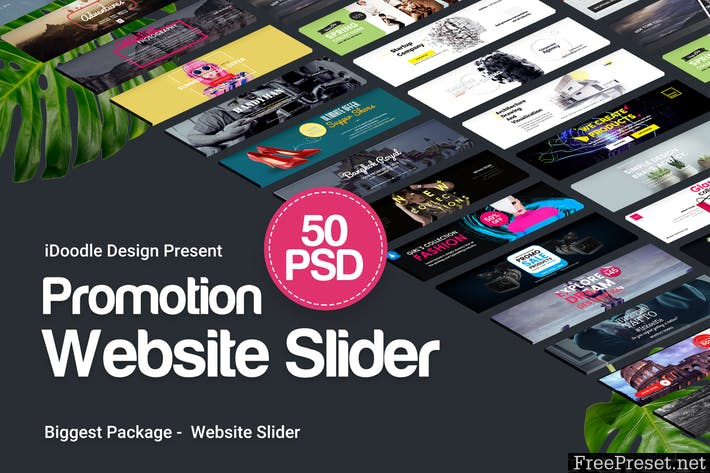 Promotion Sliders - 50 PSD - T49P9M