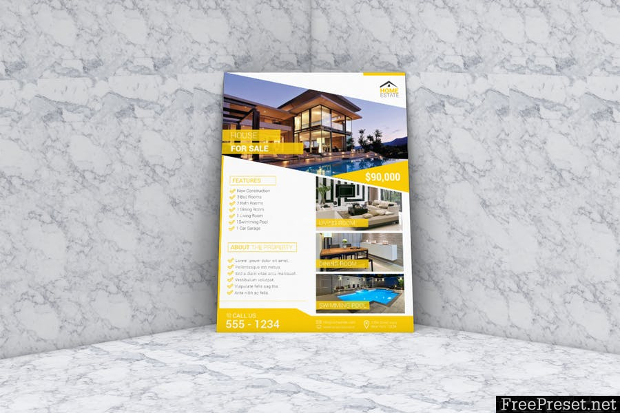 Real Estate Flyer Vol #01 M6QZH3 - PSD