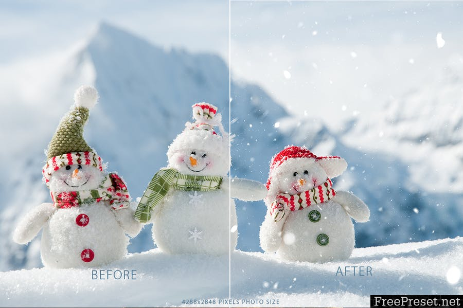 Real Snow Photoshop Action 7WY7Y7