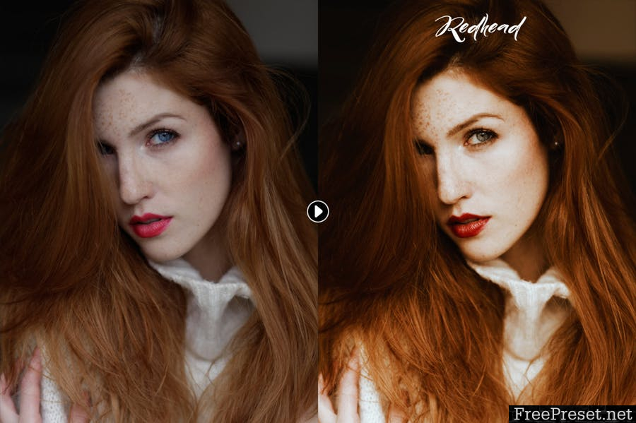 Redhead Photoshop Action D95NKW