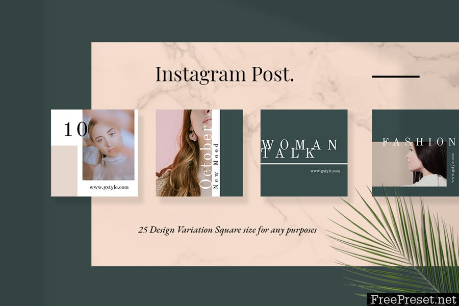 Roses - Instagram Post Template - PSD, JPG