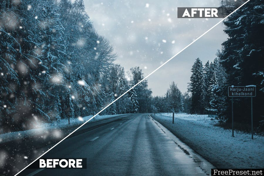 Snow Effect Photoshop Action E2KMRX
