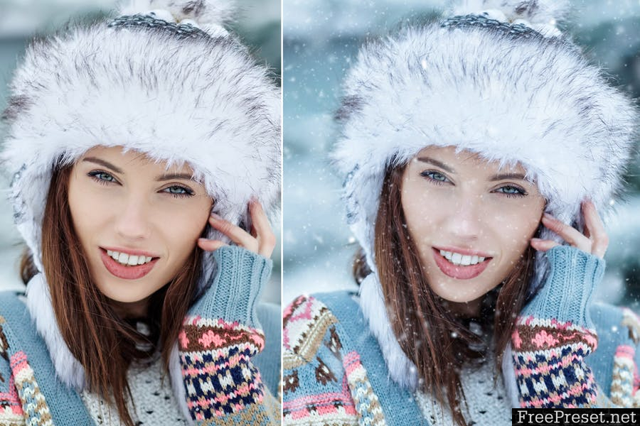 Snow Effect Photoshop Action E2KMRX