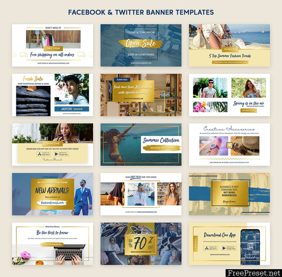 Social Media Kit - SRV3FL - PSD