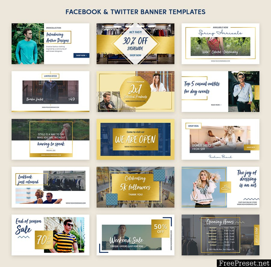 Social Media Kit - SRV3FL - PSD