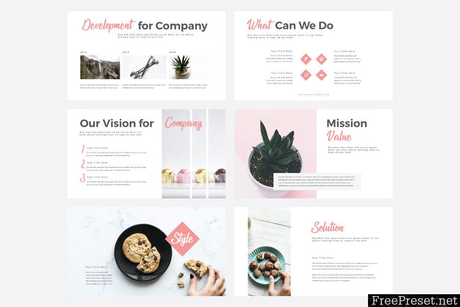 STYLE - Multipurpose PowerPoint Template V50 4DDH8B - PPTX