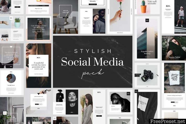 Stylish Social Media Pack 4LNKZ3 -  PSD