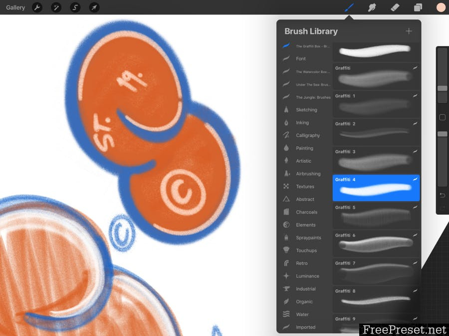 The Graffiti Box: Procreate Brushes