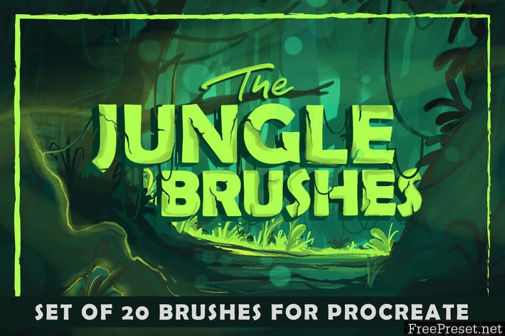 The Jungle: Procreate Brushes - PSD