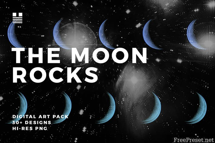 The Moon Rocks 2XH8PL - PNG