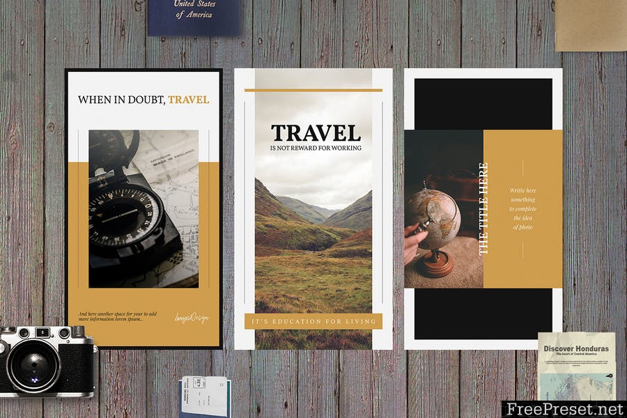 Travel Social Media Template Pack