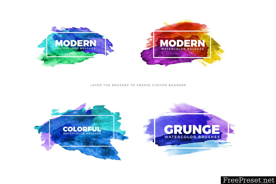 Vector Watercolor Brushes for Illustrator