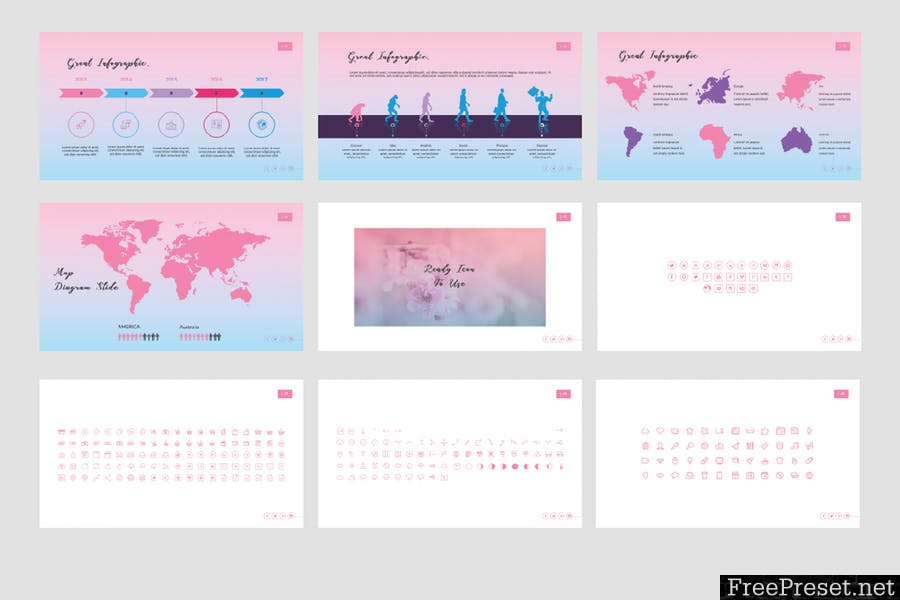 Viola Presentation Template QUD392 - PPTX, PPT