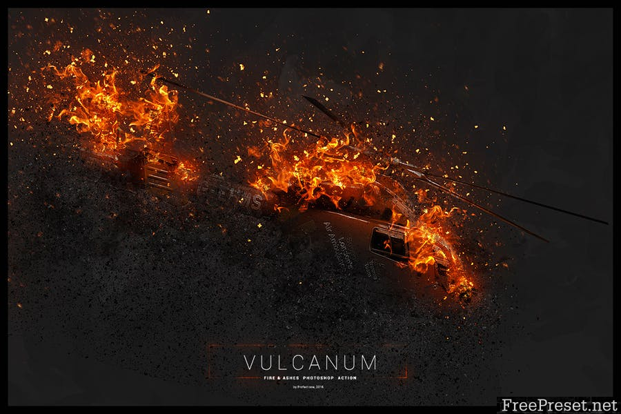 Vulcanum - Fire & Ashes Photoshop Action K5M8AN