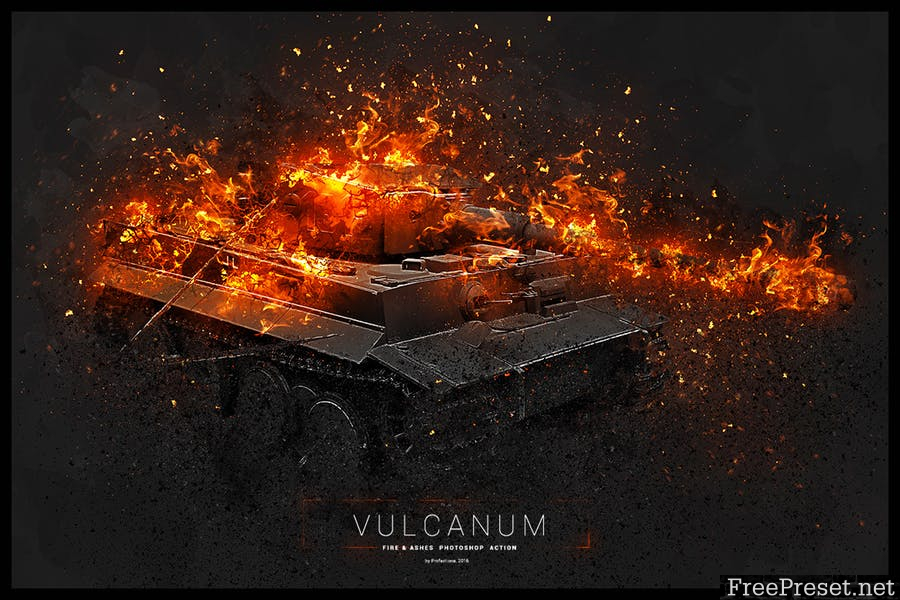 Vulcanum - Fire & Ashes Photoshop Action K5M8AN