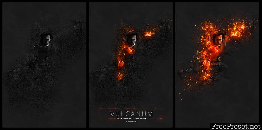 Vulcanum - Fire & Ashes Photoshop Action K5M8AN