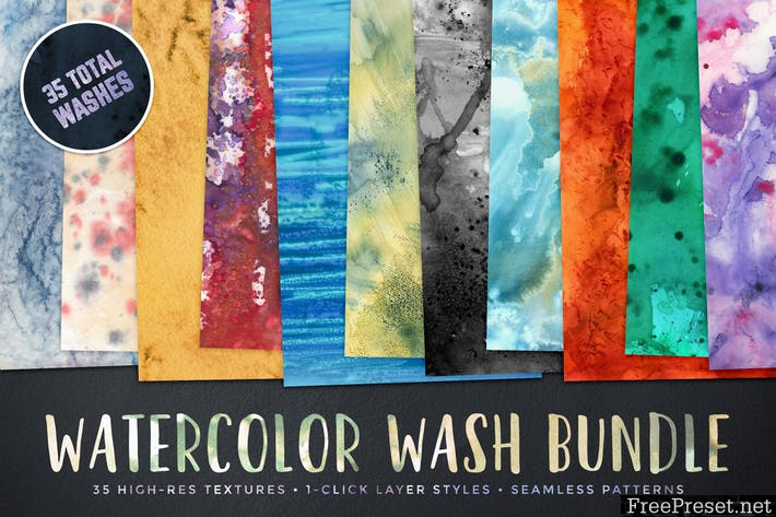 Watercolor Wash Bundle Volume 1 RKM2QE - JPG