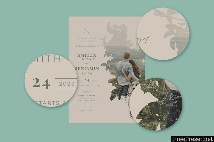 Wedding Invitation V02 CKK4ZU - PSD