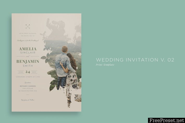 Wedding Invitation V02 CKK4ZU - PSD