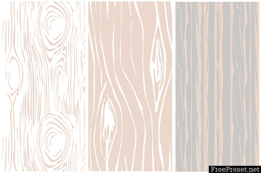 Woodgrain Seamless Vector Patterns 2Y9AQP - AI, EPS, JPG, PNG