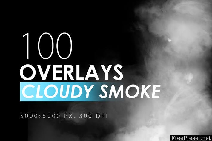 100 Cloudy Smoke Overlays 5JUYE5