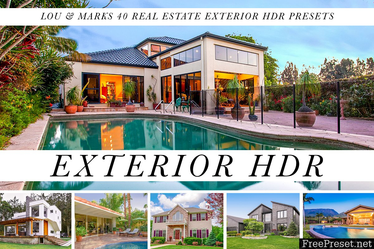 35 Exterior Real Estate HDR Presets 1148474