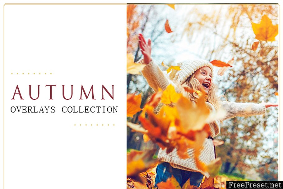 50 Autumn Photoshop Overlays Bundle 1368258