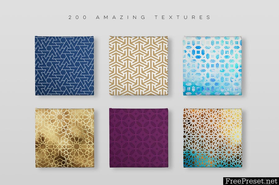 Geometric Patterns Islamic Ed TRDDV6 - AI, EPS, PSD, JPG, PNG