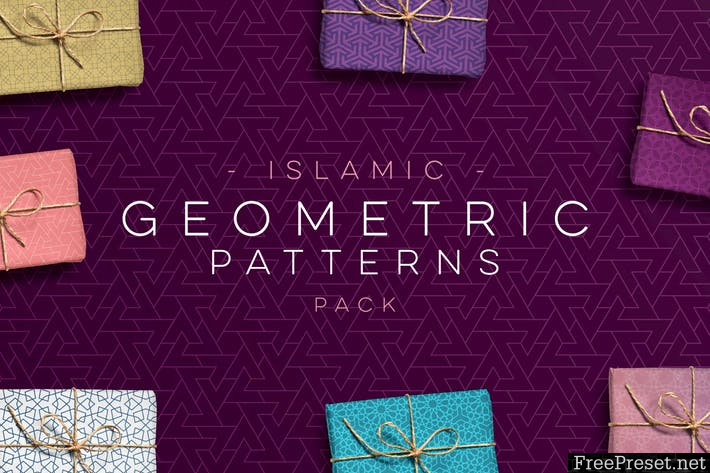 Geometric Patterns Islamic Ed TRDDV6 - AI, EPS, PSD, JPG, PNG