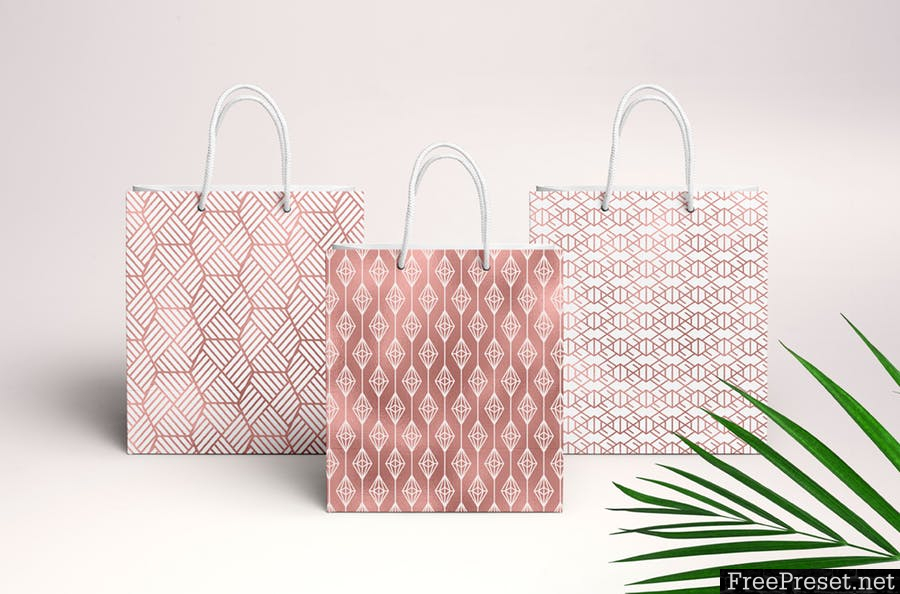 Geometric Rosegold Pattern 3FT7KS - JPG, PNG