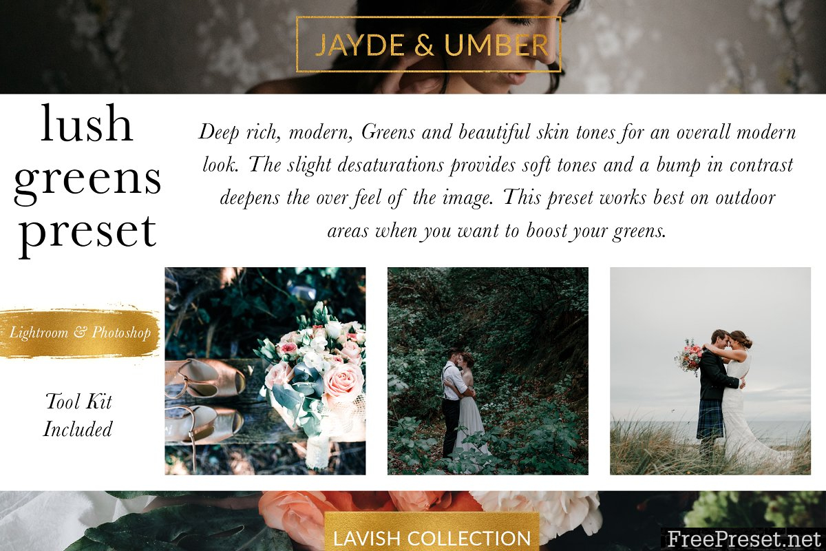 JAYDE & UMBER Photography - Lush Greens LR & ACR Presets