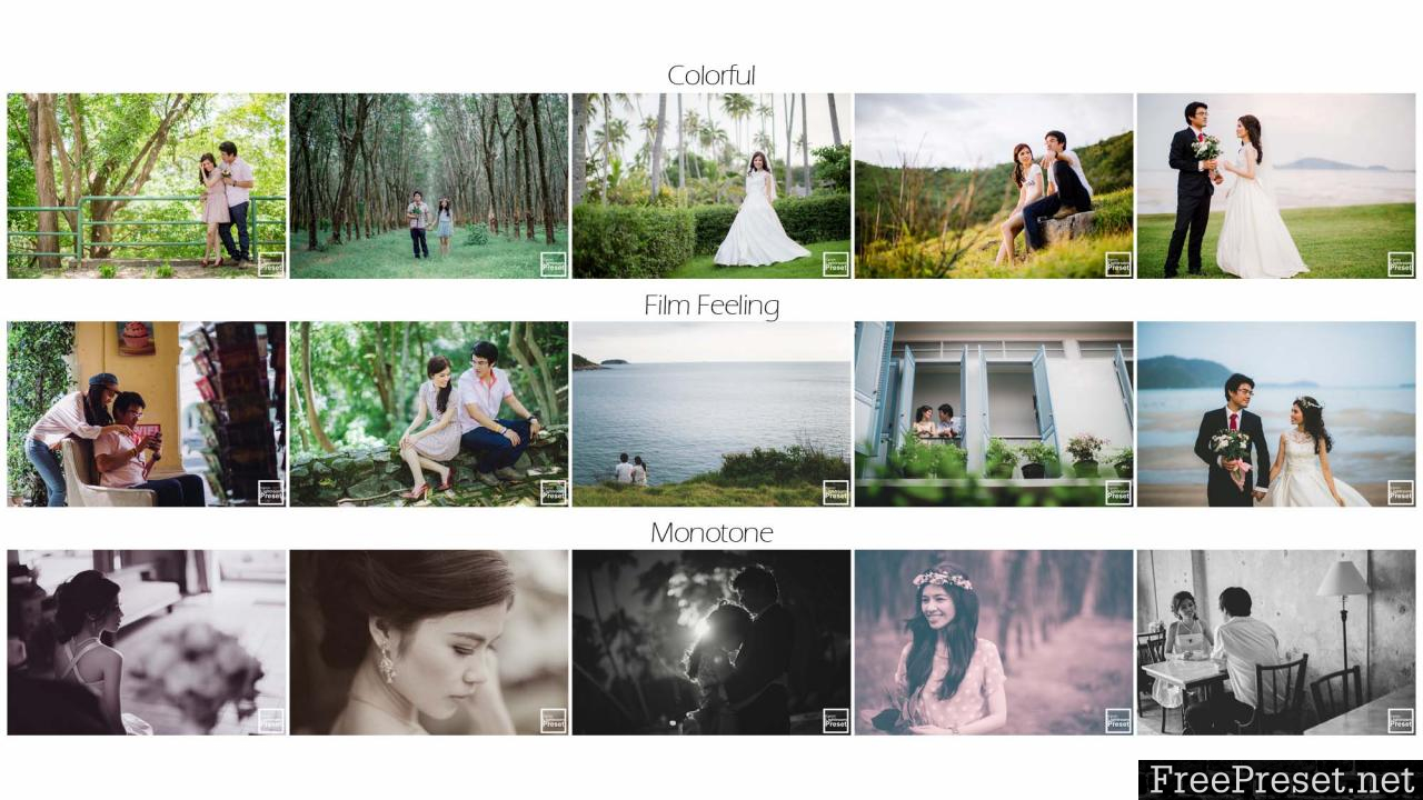 Kamin Wedding Collection Lightroom Presets Set 1