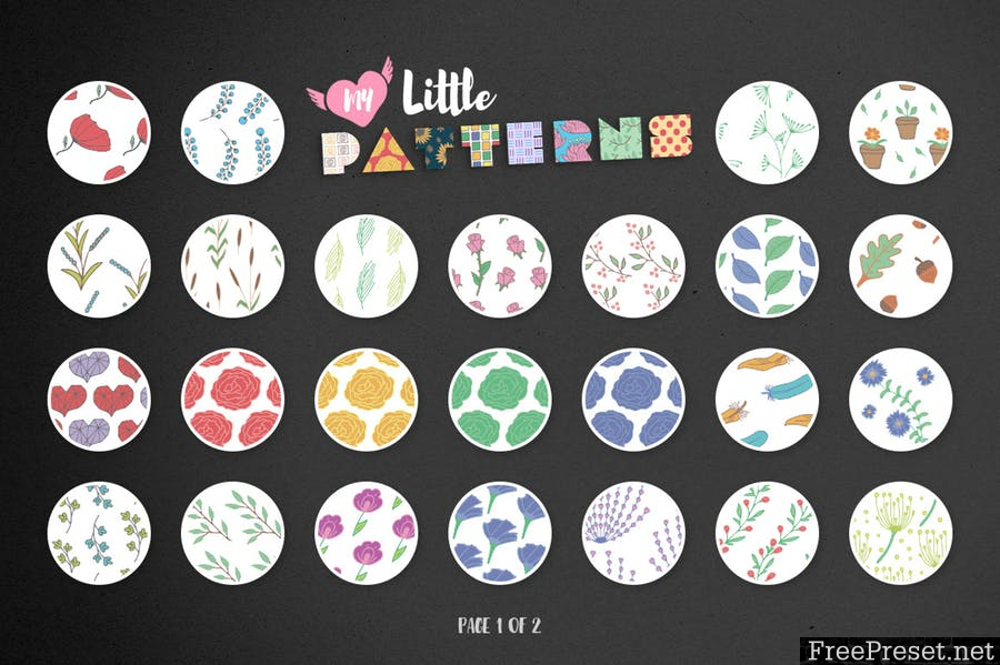 My Little Patterns Vol. 2 ZEZ52S - AI, EPS, PNG