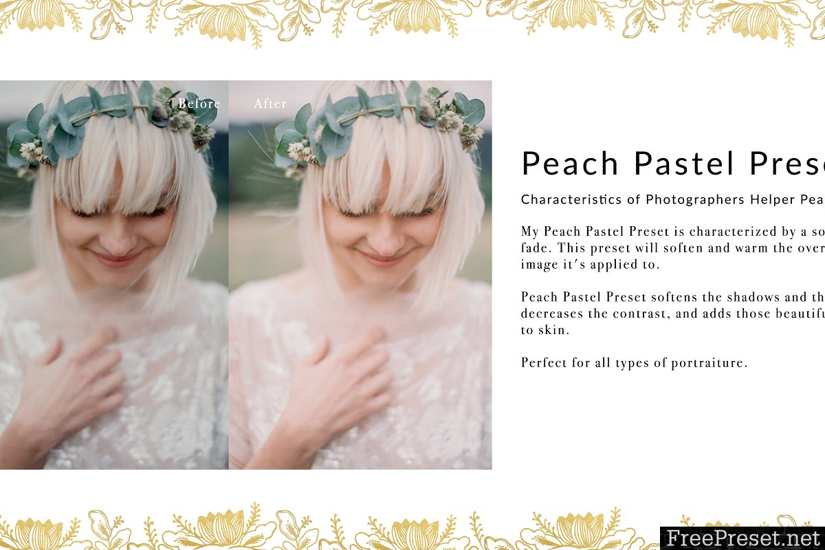 Peach Pastel Wedding Preset LR PS 1344246