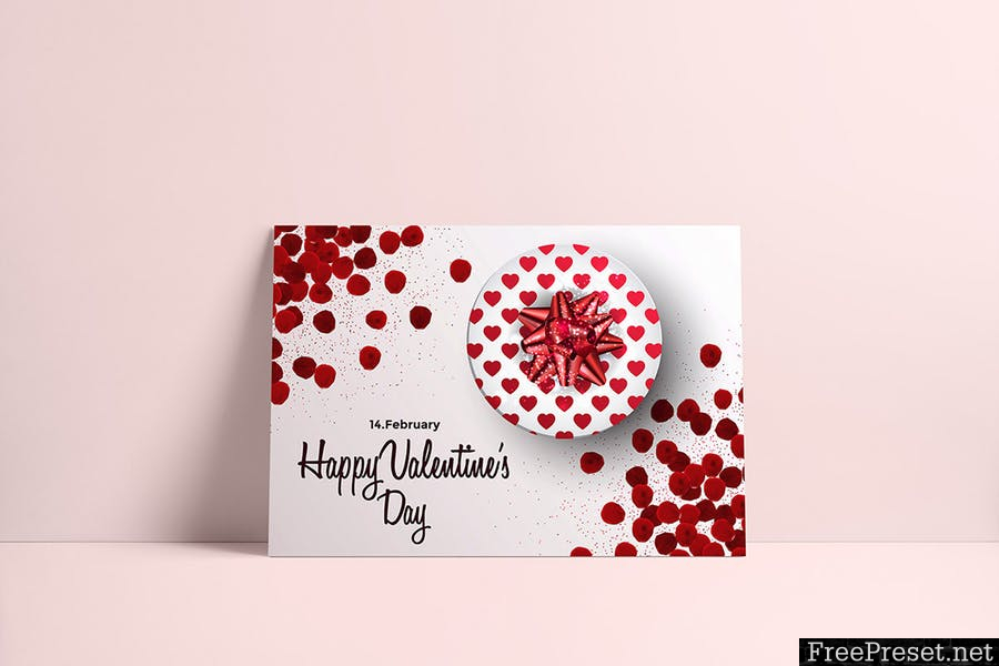 Trendy Valentines Day greeting Cards Design ZT5TDZ - AI, EPS, JPG, PDF