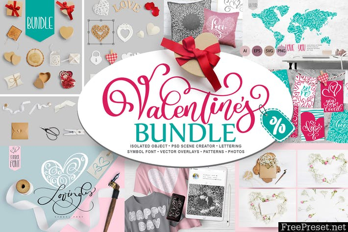 Valentine Bundle FJ7S49 - AI, EPS, SVG, PNG