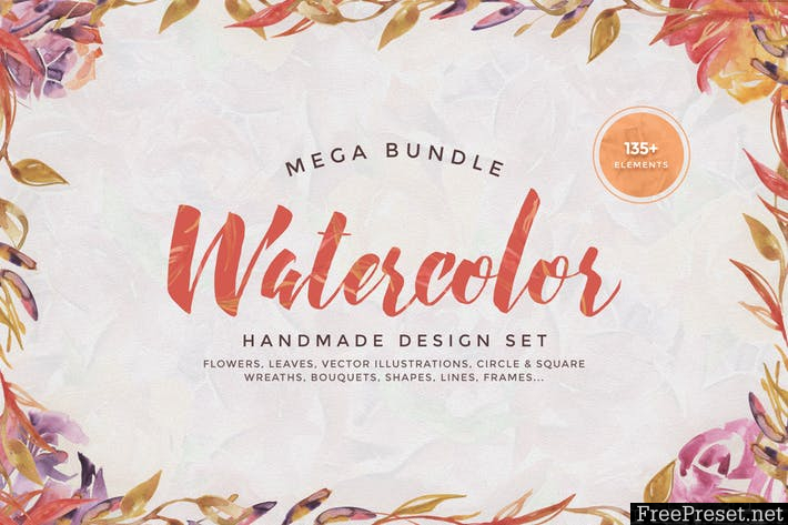 Watercolor Handmade Design Bundle