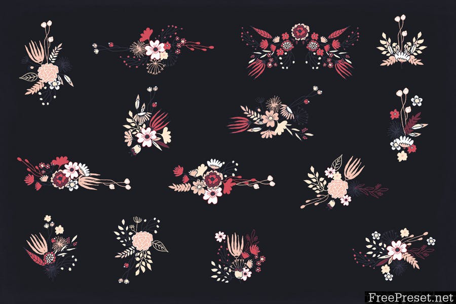 Wedding Decoration Flowers GLRKBV - PNG, EPS