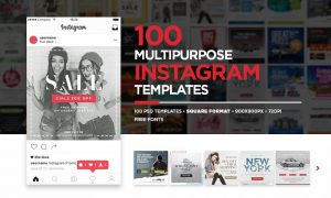 100 Multipurpose Instagram Templates 1636026