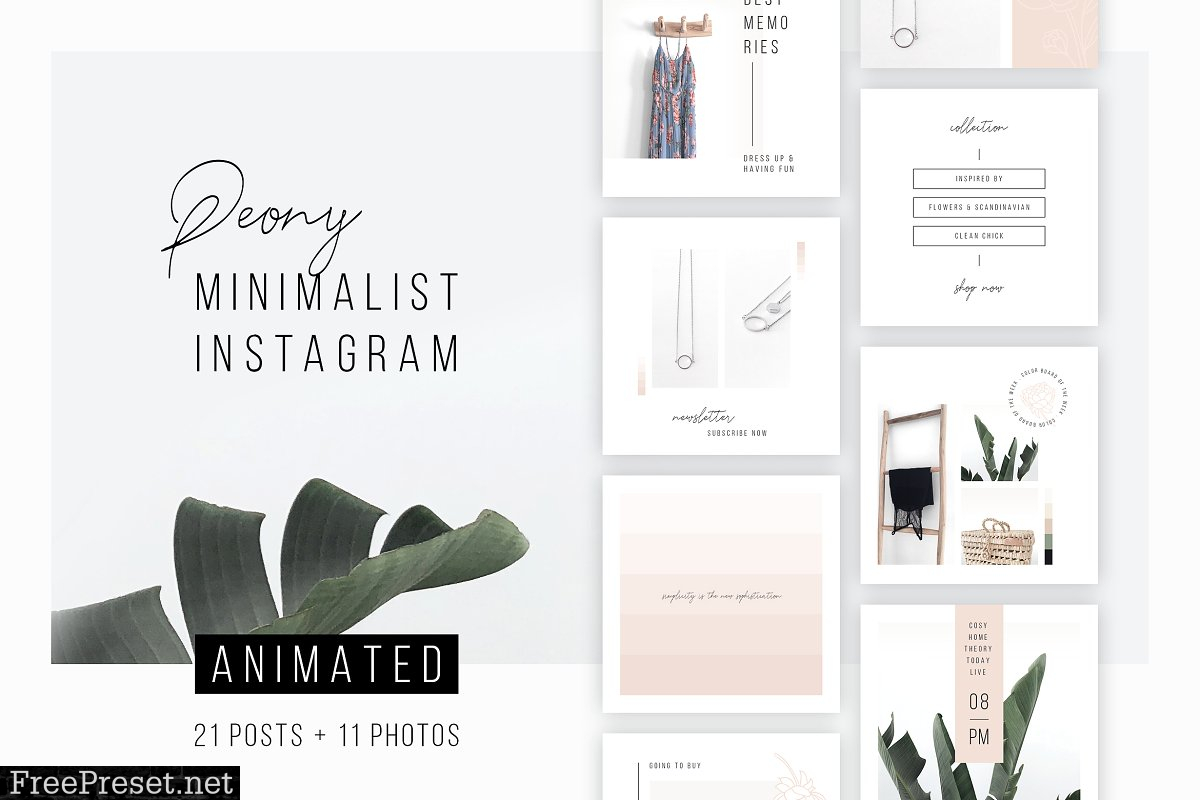 ANIMATED Instagram Posts – Peony 2983690