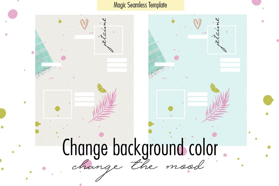 Boho Instagram Seamless Template 2768092