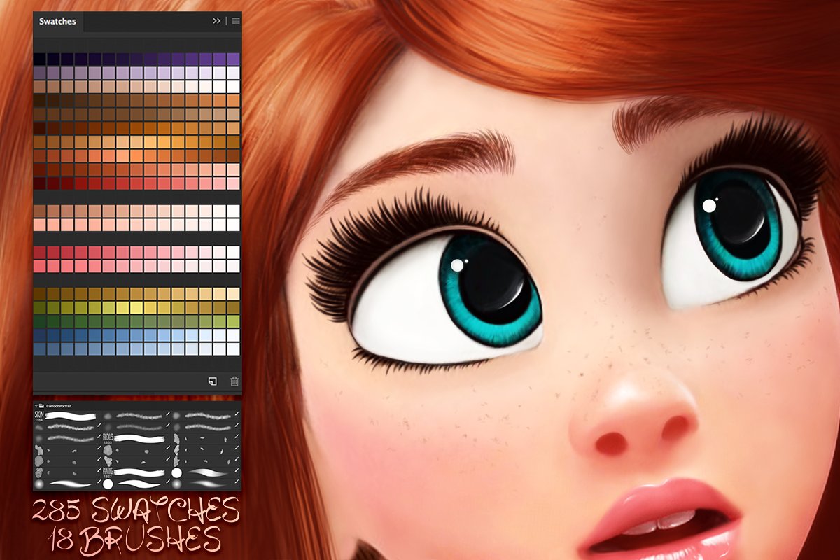 Cartoon Portrait Swatches 1677444