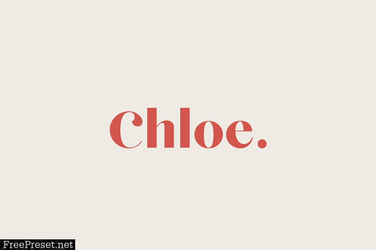 Chloe - A Classic Typeface 2029031