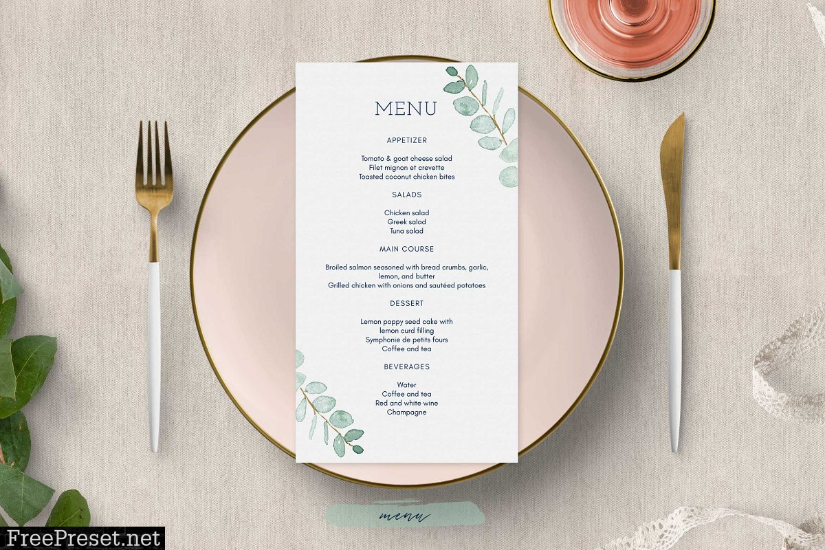 Eucalyptus Wedding Invitation Suite 2792808