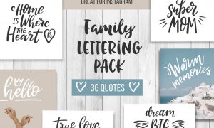 Family Lettering Pack 1318540